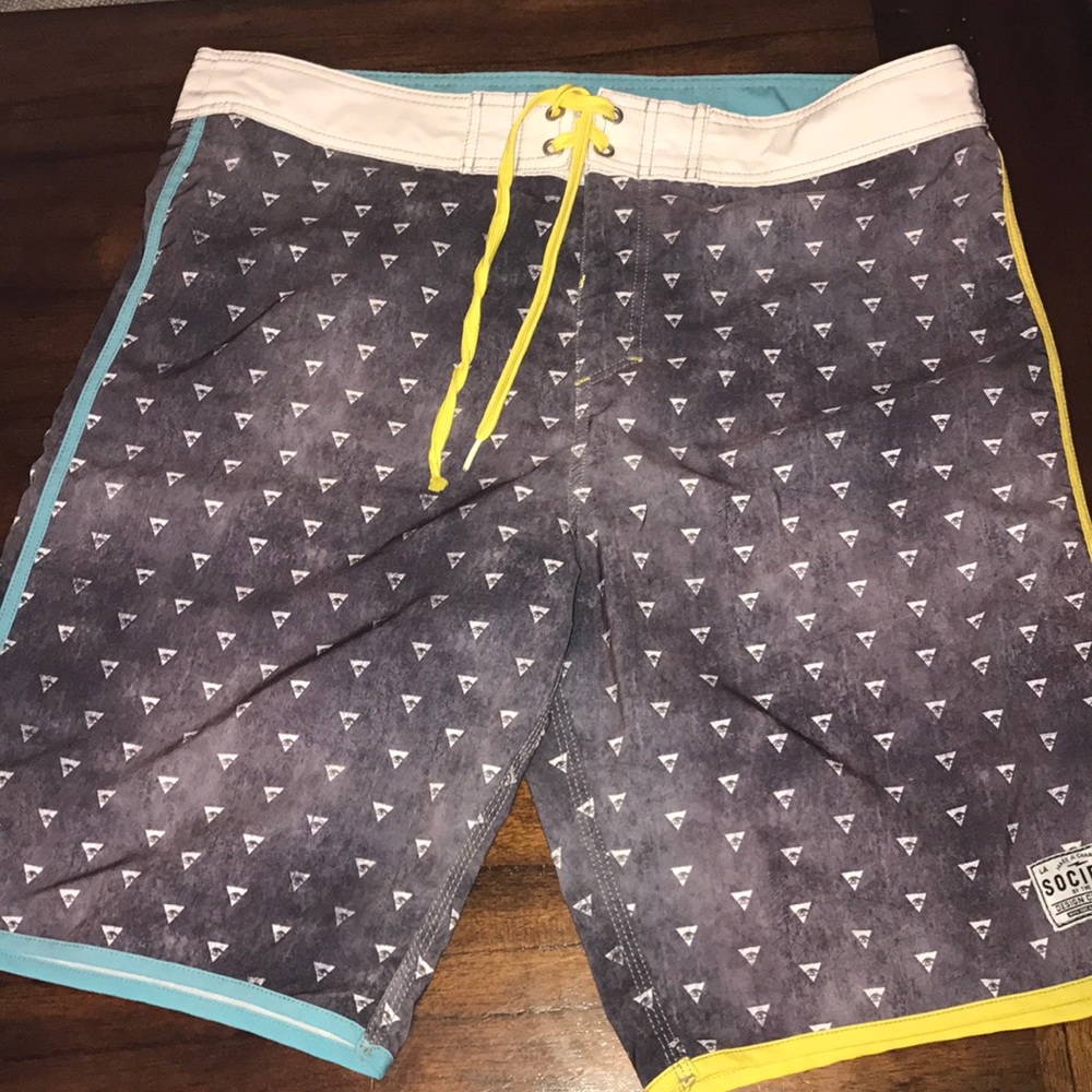 Swim shorts.